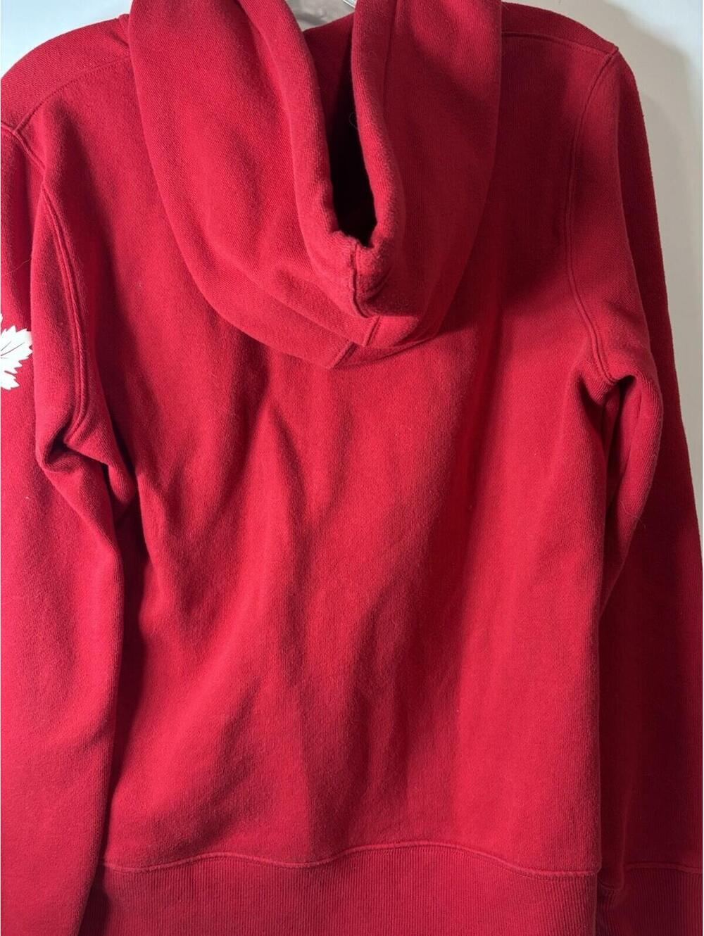 Team Canada Olympics Hoodie Embroidered Logo Hudson's Bay Red Full Zip M Women’s - Picture 11 of 11